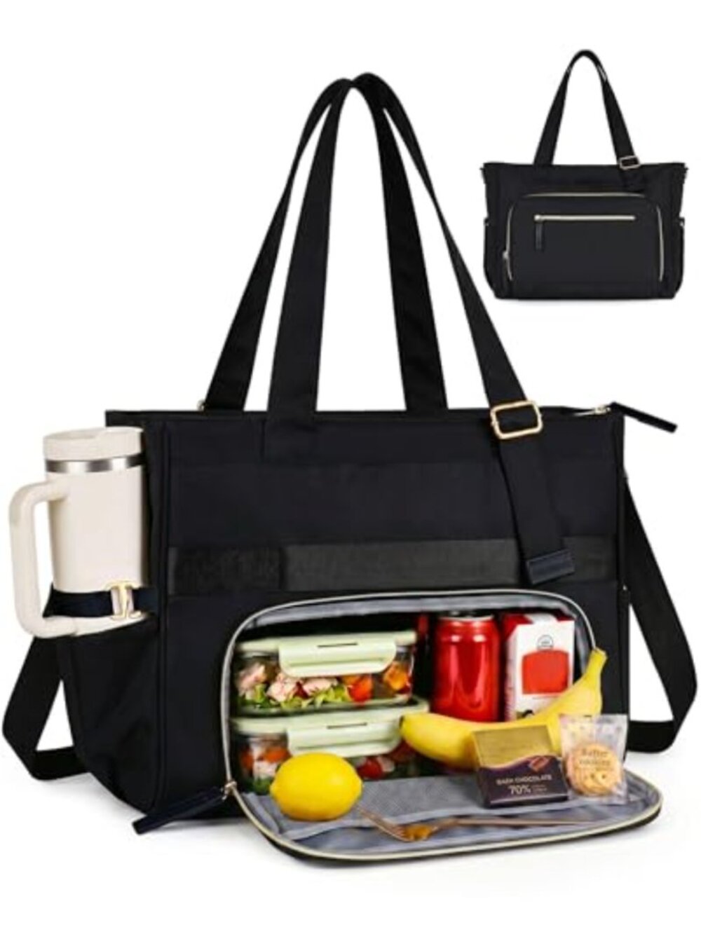 24.5L Insulated Lunch Tote Bag 15.6" Laptop Work Bag